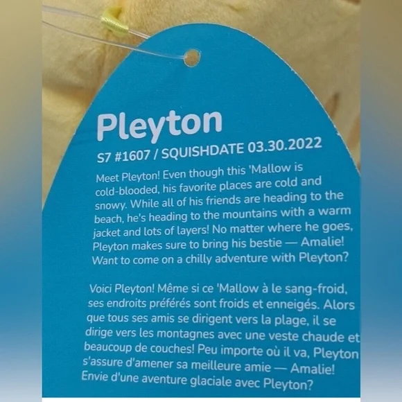 NWT 5” Pleyton the Yellow Python Snake Squishmallow - Picture 4 of 4